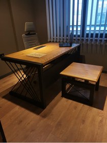 Resim NT Concept Masif Ağaç Ofis Dörtlü Takım-220cm Renk Seçenekli 