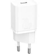 Resim Baseus Super Si 20W PD Type-C Hızlı Şarj Adaptörü Beyaz 