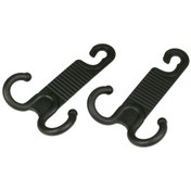 Resim 2 Çift Araba Sandalyesi Geri Sert Görünmez Araba Kancası Taşınabilir Kurulum Araba Kancasını İncitmez Siyah , Boyut:2 Çift Araba Kancası 