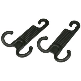 Resim 2 Çift Araba Sandalyesi Geri Sert Görünmez Araba Kancası Taşınabilir Kurulum Araba Kancasını İncitmez Siyah , Boyut:2 Çift Araba Kancası 