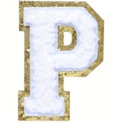 Resim arredamento Termos Uyumlu P Harfi Beyaz Sticker 