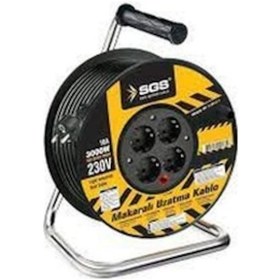 Resim Sgs 2136 Profosyonel Makaralı Uzatma Kablosu 3x2,5 50mt 