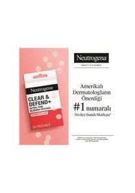 Resim Neutrogena Clear & Defend Ultra Thin Blemish Patch Akne Ve Sivilce Bandı 24'lü 