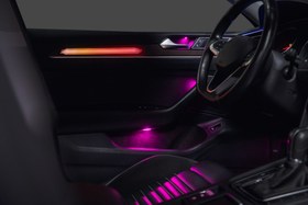 Resim Volkswagen Passat B8 Karbon Fiber Ambiyans Aydınlatma Seti RGB 64 Renk İç Mekan Işık Paketi 