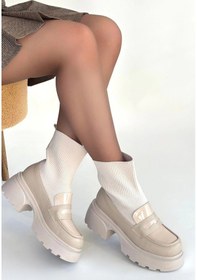 Resim Biçomi Wanye Bej Cilt Cilt Streçli Bot Çok Renkli 