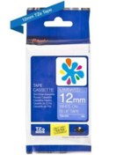 Resim Brother TZe-535 12mm Mavi üzerine Beyaz Muadil Etiket 