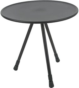 Resim Hztyyier Yuvarlak katlanabilir kamp masası, kullanımı kolay, geri çekilebilir, uzun ömürlü, taşınabilir piknik kamp masası, alüminyum alaşım, kendi kendine sürüş için (mat siyah) 