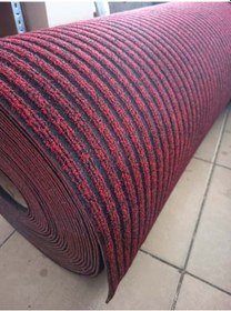 Resim Çelik Halı 1 X 6 Metre Kırmızı Dış Ve Iç Zemin Kaymaz Halı Yolluk Çok Renkli 