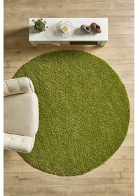 Resim Modern Desensiz Yeşil Halı Salon Halısı Oturma Odası Halısı Çocuk Halısı Yumuşak Halı Yuvarlak Yeşil 