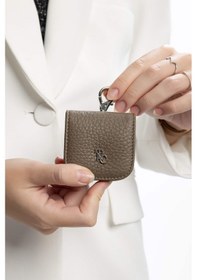 Resim Tamer Tanca Unisex Hakiki Deri Bej Airpodsluk Cuzdan 995 230250 Aırpods Sk23/24 Vızon Fltr Vizon 