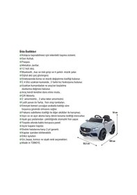 Resim Maestro Gt 4x2 12v Akülü Uzaktan Kumandalı Emniyet Kemerli 2x Arka Süspansiyonlu Çocuk Akülü Araba Gri 