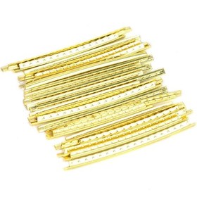 Resim Hfambition Elektro Gitar Ve Bas İçin 24 Adet Bakır Tel, 2.7mm Genişlik, Dayanıklı Değiştirme Parçası 