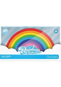 Resim Mustard Rainbow Sticky Notes Not Kağıdı 