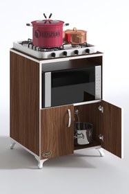 Resim Kenzlife Ocak Dolabı Aysu Cvz 85*60*57 Mutfak Modül Mini Fırın Mikrodalga Banyo Ofis 