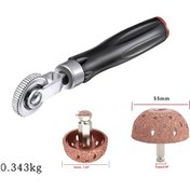 Resim Maiyame Lastik Tamir Aleti Seti: Kase Tipi 42mm Taşlama Ucu İle Plastik Pres Makinası 55mm+38mm Rolleri İle Tamir Paketi 