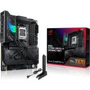 Resim Rog Strıx X870-f Gamıng Wıfı Amd X870 Am5 Ddr5 8000 Dp Hdmı 2xusb4 4x M2 Usb3.2 Wifi 7 + Bt Aura Rgb 5gbit Lan Atx 16+2+2 Güç Aşamaları, Çift Usb4, 4xm.2 Slot, Pcıe 5.0 Anakart 