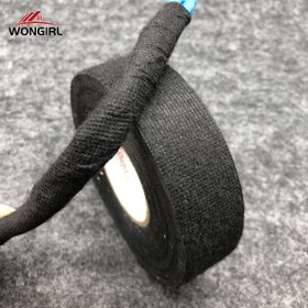 Resim 1 adet 15.0 metre/15.0 metre WONGGIRL Isıya Dayanıklı Yapışkanlı Kumaş Bant - Yüksek Sıcaklığa Dayanıklı Otomotiv Elektrik Kablolama Bandı Araba, Kamyon, Karavan Tamirleri ve Kendin Yap Projeleri için, Dokulu Yüzey | Isıya Dayanıklı Malzeme, Isıya Dayanıklı Bant 