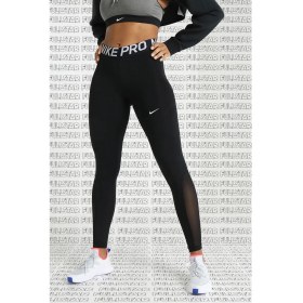 Resim Nike Pro Tigh Fit Full Length Leggings Toparlayıcı Tam Boy Siyah Tayt 