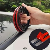 Resim 1Pc 300Cm/118.11In {Araba Güneş Tavanı T-Şekilli Conta Bandı} Ön ve Arka Cam Universal Tavan Su Kaçağı Önleyici Bant Yağmurluk T-Şekilli 