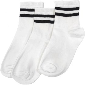 Resim Kapar Yakamoz 3'lü Extra Rahat Unisex Spor Yarım Konç Kolej Çorap 