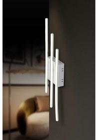 Resim Pl 06 3 Model Krom 3 Renkli Salon Ve Oturma Odası İçin İdeal Alüminyum Avize, 15x65 Krom 