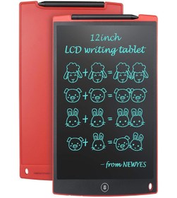 Resim Vothoon 12 Inc Writing Lcd Grafik Dijital Kalemli Çizim Tableti Yazı Tahta Not Yazma Eğitim Tableti lcd Kırmızı 
