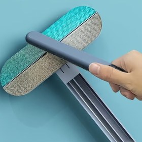 Resim 2-in-1 Pet Hair Remover Fırça - Yıkanabilir ve Tekrar Kullanılabilir, Kilimlerde ve Koltuklarda Köpek Tüyleri İçin Uygun, Koltuk, Yatak ve Kilimlerden Pet Kedi Tüylerini Kazıyarak ve Yapıştırmak İçin Kullanılabilir, Tüm Dört Mevsim İçin Kullanılabilir 