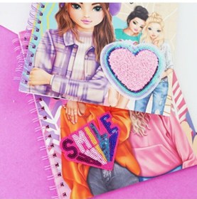 Resim Pop Girl Moda Tasarım Ve Çıkartmalı Boyama Kitabı - Çocuklar İçin Eğlenceli Aktivite Çok Renkli 