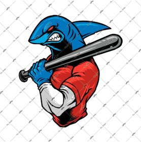 Resim Bay Etiket An16 Beyzbol Sopali Kopek Baligi Etiketi 