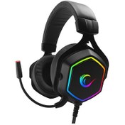 Resim RM-K50 SELECT Siyah Usb 7.1 RGB Ledli Gaming Oyuncu Mikrofonlu Kulaklık Rampage