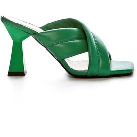 Resim Valmenti Rachelle Kadın Yeşil Hakiki Deri Terlik 