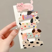 Resim 5'li/10'lü Sevimli Parti Şapkalı Köpek & Kedi Saç Tokaları - Renkli Ördek Gagalı Klipsler, Kaymaz Tutuşlu Yan Saç Stili, Evcil Hayvan Severler İçin Hediye, Hafif Tasarım, Evcil Hayvan Aksesuarları 