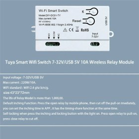 Resim Bueattuh Tuya Wifi Akıllı Anahtar Dıy Zamanlayıcı 1ch 7-32V USB 5V 2 4g Wifi Smartlife Home Otomasyon Modülü Alexa Google Home Iftt (Yurt Dışından) 