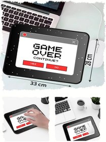Resim Game Over Tasarımlı 33x28 Cm Mousepad Kaymaz Taban Rahat Konforlu Mouse Pad 