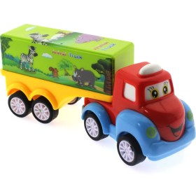 Resim Sürtmeli Mini Sevimli Yeşil Tır 