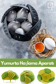 Resim New Pratik Lüx Yumurta Pişirme Haşlama Sepeti Katlanabilir 