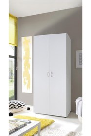 Resim Tdesigno Giyinme Dolabı - Çok Amaçlı Dolap - Gardırop 80 cm Beyaz 