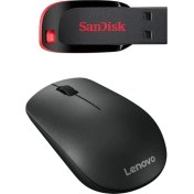 Resim Lenovo 400 Kablosuz Mouse + Flash Bellek Ikili Set 