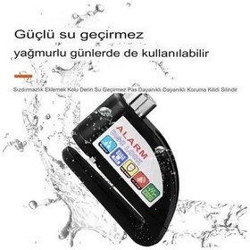 Resim Just Cheap Store Alarmlı Disk Kilidi Motorsiklet Scooter Bisiklet Sesli Alarm 110 Desibel Yüksek Ses 