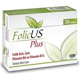 Resim Folicus Plus Folik Asit 30 Tablet 