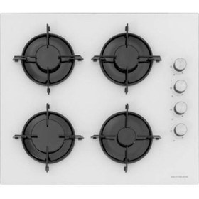 Resim Silverline 2'li Beyaz Cam Ankastre Set (3457 Soho Davlumbaz - Cs5349w01 Ocak) 