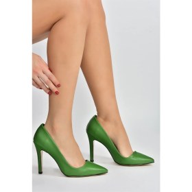 Resim Fox Shoes Yeşil Ince Topuklu Kadın Stiletto L253971509 