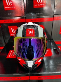 Resim MT Helmets Targo S Sergio Garcia b5 (şeffaf vizörlü) kask 