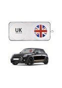 Resim Goldenqian Union Jack Güneşlik Mini Cooper F55 F56 F54 F60 R55 R56 R58 R59 R60 R61 İçin Uygundur Red Union Jack 