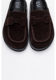 Resim Luvishoes Brısa Kahverengi Süet Hakiki Deri Kadın Terlik Kahverengi 