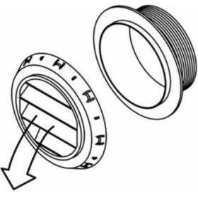 Resim Webasto Üfleme Nozulu 90MM 45 Derece 
