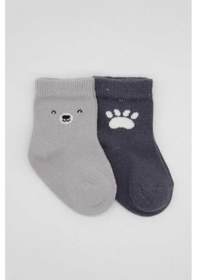 Resim Markaon Nessiworld Bear Penye Soket Çorap 2'li Bs10116 Gri renkli 