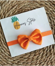 Resim Kız Çocuk/bebek Turuncu Fiyonk Bandana 