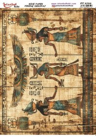 Resim Pirinç Dekopaj Kağıdı 30x42cm Pt-2722 Antik Mısır 