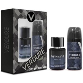 Resim VERDURE Deepest Blue Edp 100 ml Parfüm Deodorant 150 ml Erkek Parfüm Set 